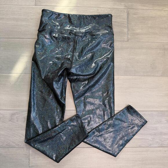 Heroine Sport Women's Black Holographic Activewear Leggings Size M - Picture 3 of 8